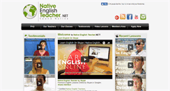 Desktop Screenshot of nativeenglishteacher.net