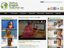 Tablet Screenshot of nativeenglishteacher.net
